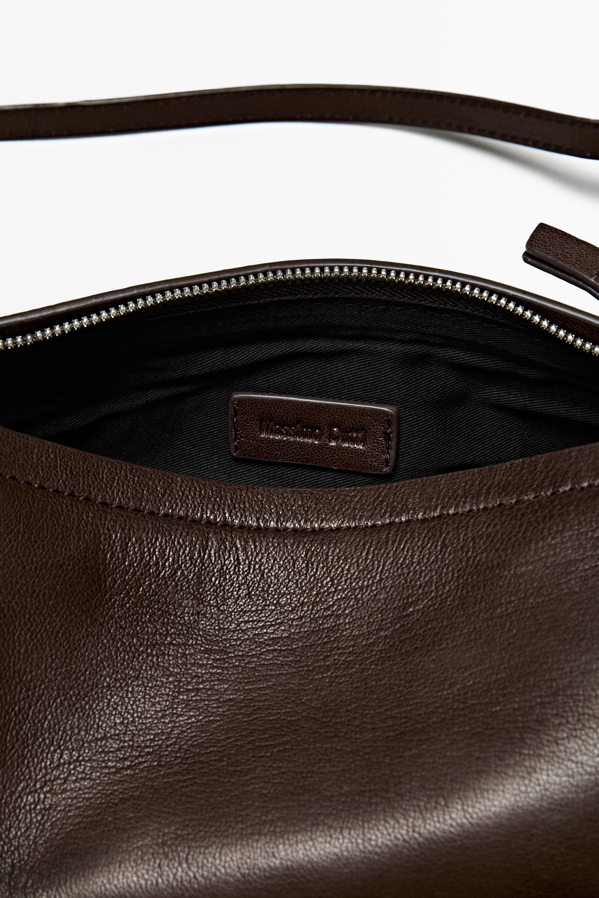 Sac bandoulière en cuir nappa